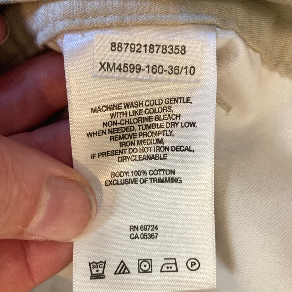 Columbia Mens Cargo Shorts 36 Khaki Tan Cotton Hiking Casual 10 Inseam - Picture 9 of 9